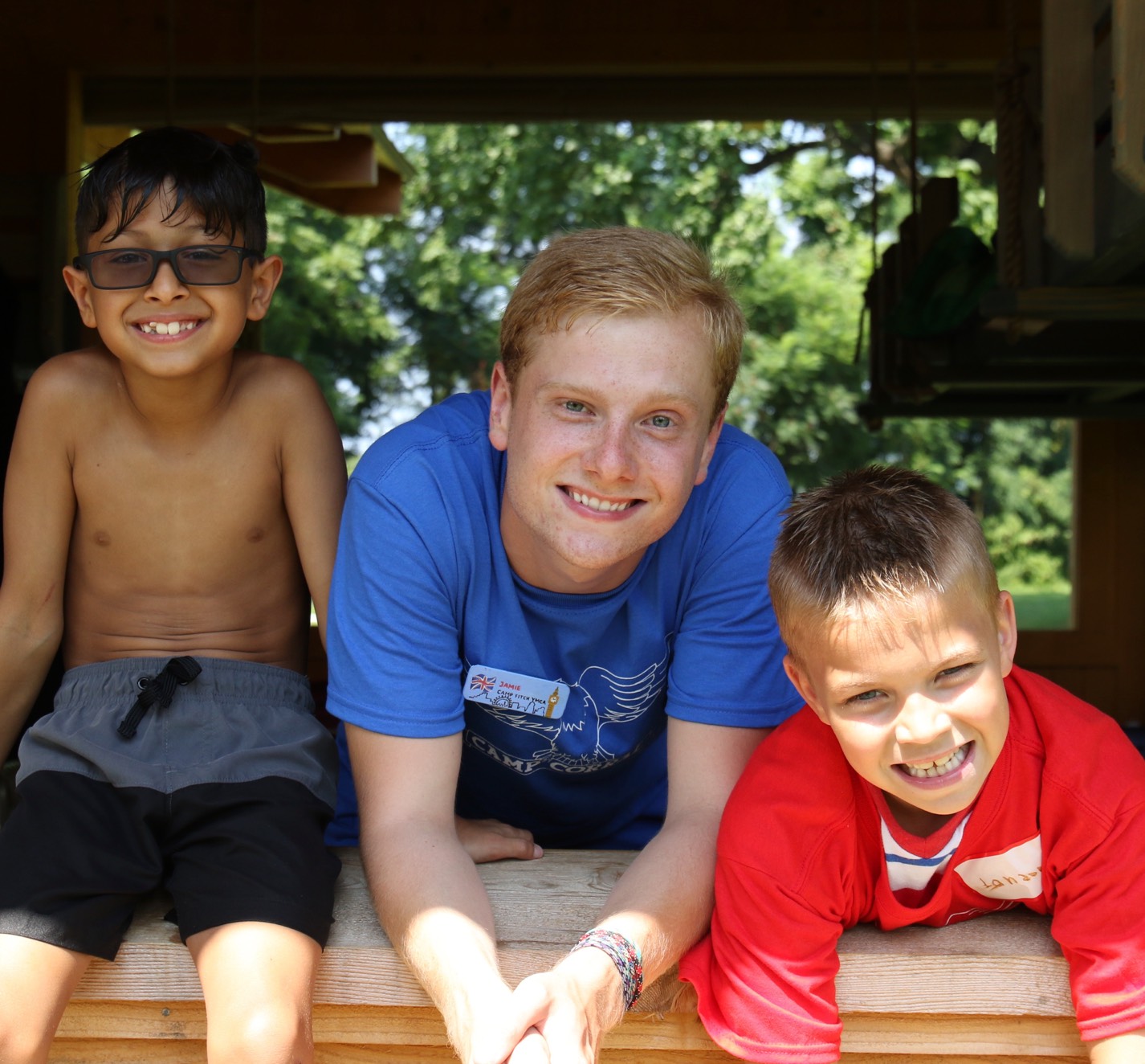Camp Corral Counselor with campers